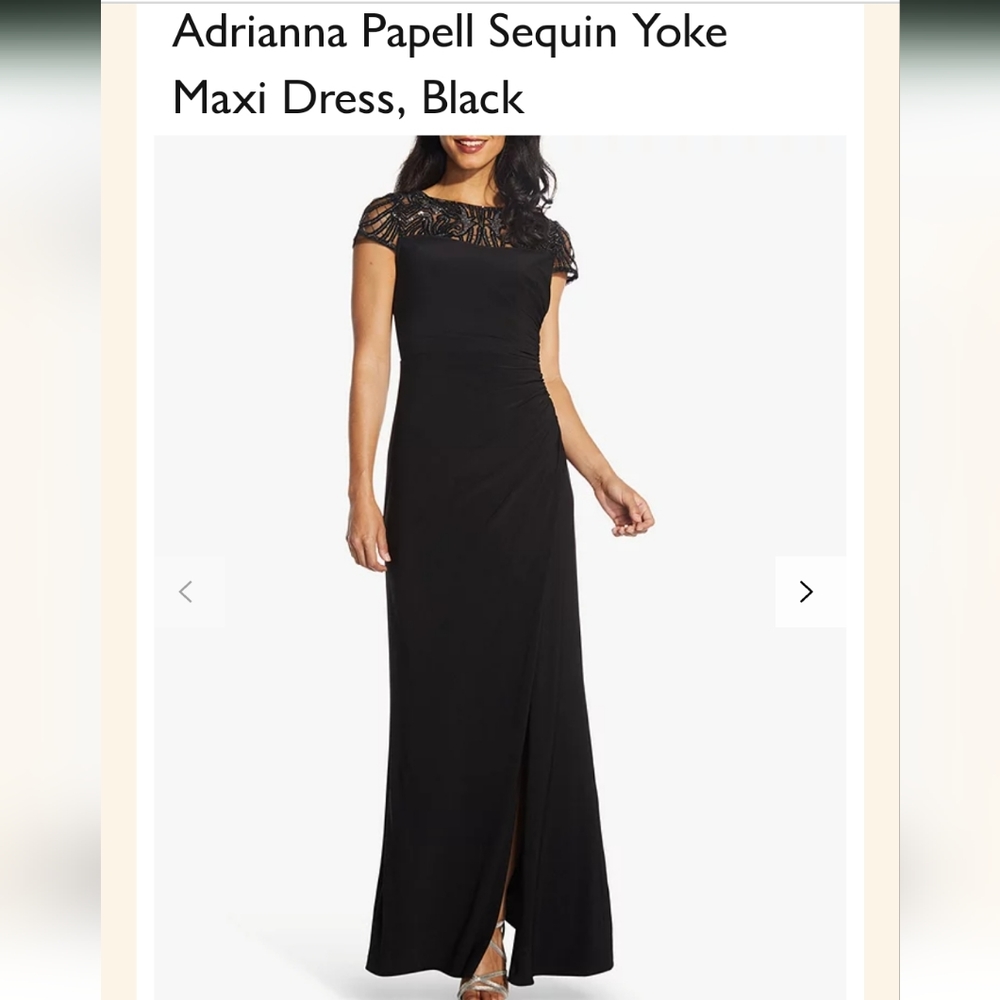 Adrianna Papell, size 16, black